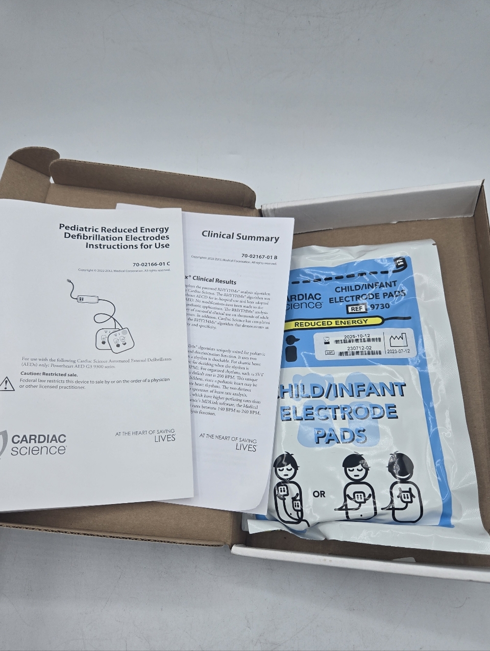 **TRAINING ONLY** Cardiac Science Child/Infant Electrode Pads